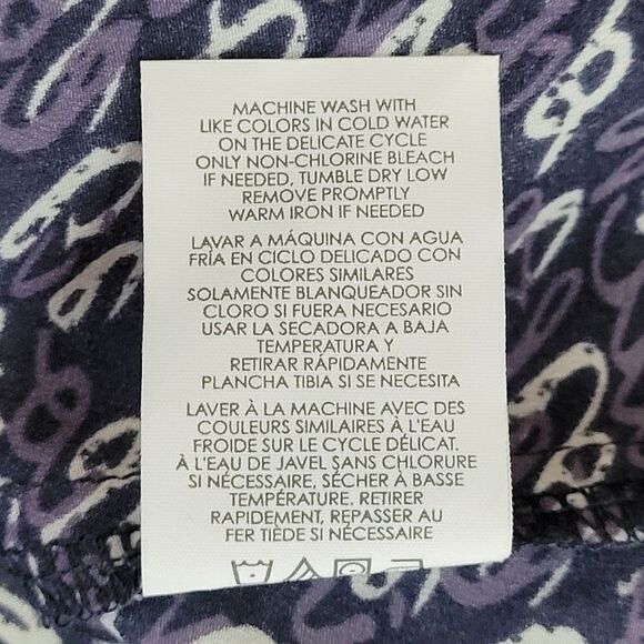 Cabi Long Sleeve Blouse M Blue Te Amo Spell Out Puff Statement Sleeve Pull Over - Picture 12 of 14